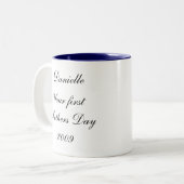 Aanpasbare mok eerste Moederdag (Voorkant links)