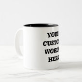 Aanpasbare mok Gepersonaliseerde koffiekop (Voorkant links)