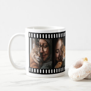 Aanpasbare mok met oude retro filmstrookframe