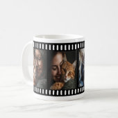Aanpasbare mok met oude retro filmstrookframe (Voorkant links)