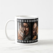 Aanpasbare mok met oude retro filmstrookframe (Links)