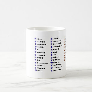 Aanpasbare Mok morse-code