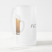 Aanpasbare mok van bier (Voorkant links)