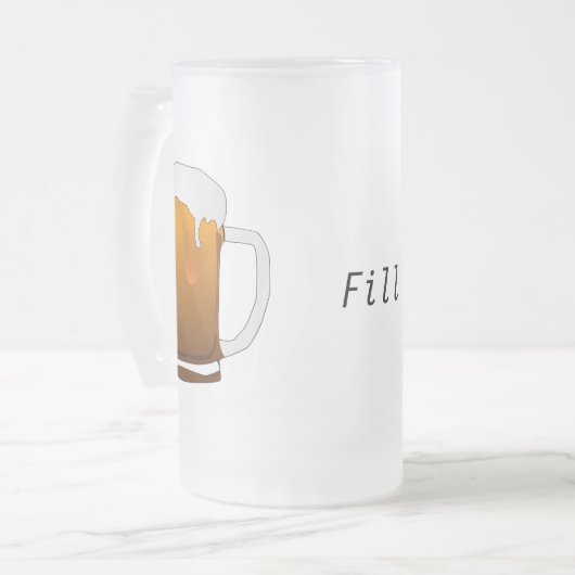 Aanpasbare mok van bier (Voorkant links)