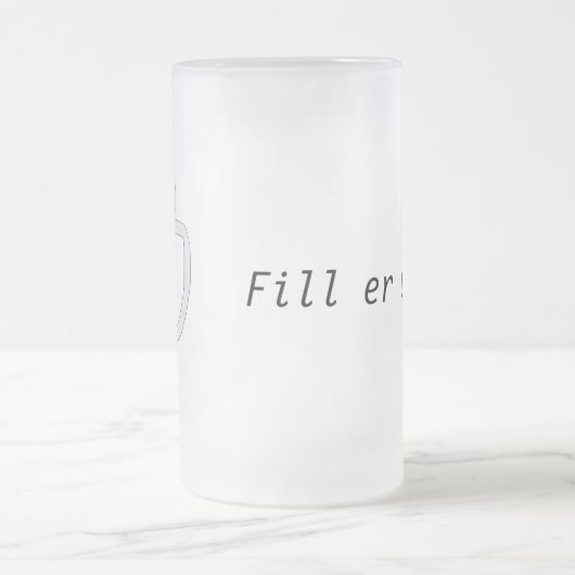 Aanpasbare mok van bier (Center)