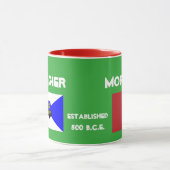 Aanpasbare Mok van de vlag van Tangier Marokko (Midden)