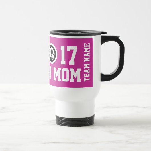 Aanpasbare mok voor voetbalmoeder en teamfan (Rechts)
