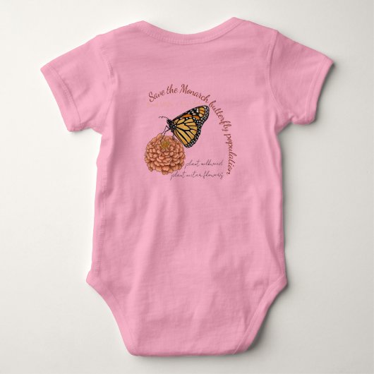 Aanpasbare Monarchvlinder Romper (Achterkant)