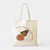 Aanpasbare Monarchvlinder Tote Bag (Achterkant)