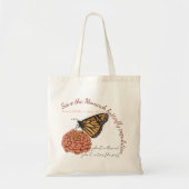 Aanpasbare Monarchvlinder Tote Bag (Voorkant)