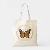 Aanpasbare Monarchvlinder Tote Bag (Achterkant)