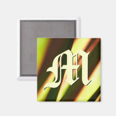 Aanpasbare Monogram Initiaal Magneet (Voorkant / Achterkant)