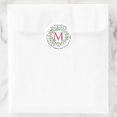 Aanpasbare Monogram Label Kerstmis (Tas)