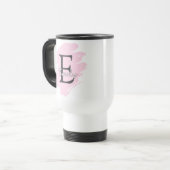 Aanpasbare monogram reisbeker met kleuraccent (Voorkant links)
