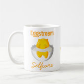Aanpasbare Mop Egg Handgetekende Originele Kunst  Koffiemok (Links)