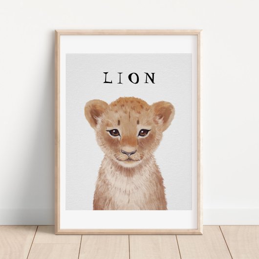 Aanpasbare Mopshartige Leeuwenwelp Kinderen Poster