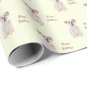 Aanpasbare Morkie Cadeaupapier (Rol Hoek)