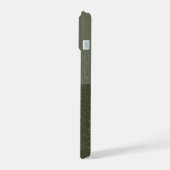 Aanpasbare mosgroene iPhone 15 hoes Case (Linkerkant)