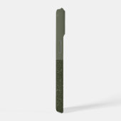 Aanpasbare mosgroene iPhone 15 hoes Case (Rechterkant)