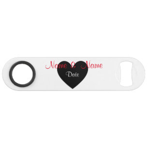Aanpasbare Mrs & Mrs flesopener (Naam & Datum) Speed Flessenopener