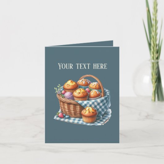 Aanpasbare muffins van Cute Bakery Kaart (Voorkant)