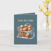 Aanpasbare muffins van Cute Bakery Kaart (Gele Bloem)