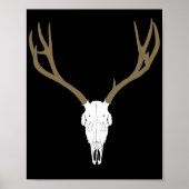 Aanpasbare Muildier Schedel Poster (Voorkant)