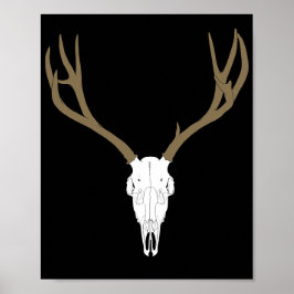 Aanpasbare Muildier Schedel Poster