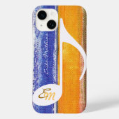 Aanpasbare muzieknoot Case-Mate iPhone case (Achterkant)
