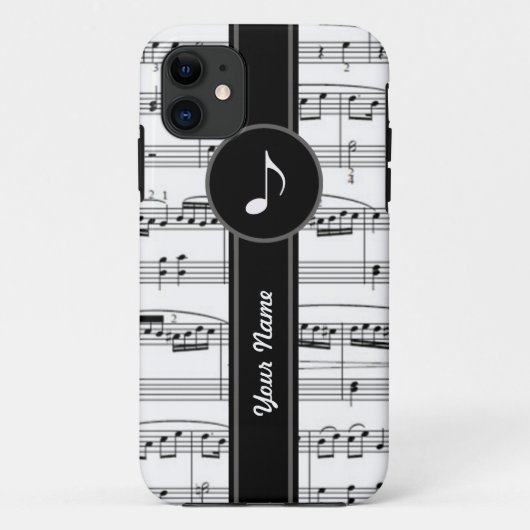 aanpasbare muzieknoten Case-Mate iPhone case (Achterkant)