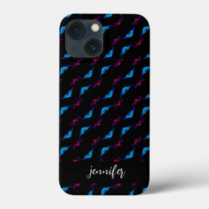 Aanpasbare naam Abstract rookpatroon Case-Mate iPhone Case