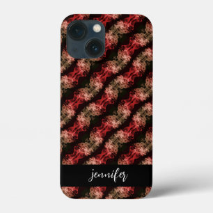 Aanpasbare naam Abstract rookpatroon Case-Mate iPhone Case