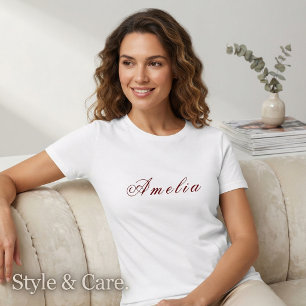 Aanpasbare naam Amelia Tri-Blend Shirt