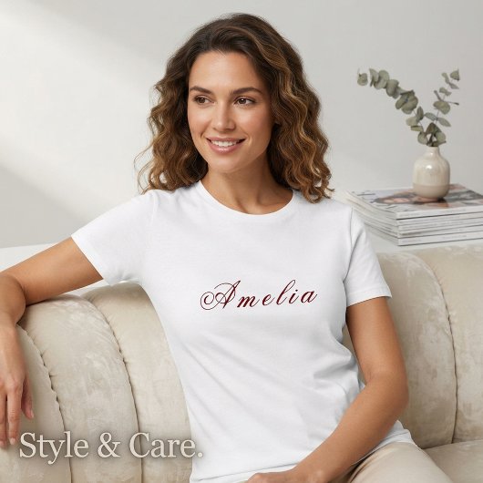 Aanpasbare naam Amelia Tri-Blend Shirt