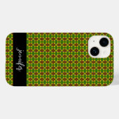 Aanpasbare naam Kleurrijk bloemmotief Case-Mate iPhone Case (Achterkant (horizontaal))