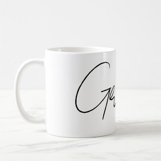 Aanpasbare naam koffiemok (Links)