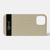 Aanpasbare naam Luipaard vel patroon Case-Mate iPhone Case (Achterkant (horizontaal))