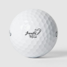 Aanpasbare naam Moederdag, verjaardagscadeau Golfballen