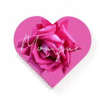 Aanpasbare naam Monique bloemige mooie roze roos