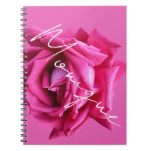 Aanpasbare naam Monique heet roze roos bloemrijke 