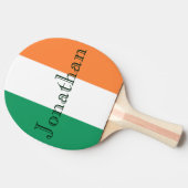 Aanpasbare naam op Irish Flag pcnt Tafeltennisbatje (Zijkant)