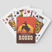 Aanpasbare NAAM Western Cowboy Stierruiter Rodeo Pokerkaarten (Achterkant)