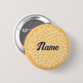 Aanpasbare naamknopen voor meisjes ronde button 5,7 cm (Voorkant /achterkant)