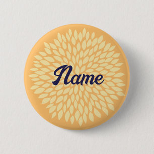 Aanpasbare naamknoppen voor meisjes ronde button 5,7 cm