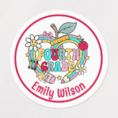 Aanpasbare naamlabels voor groep zes labels (Design 1)