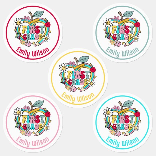 Aanpasbare naamlabels voor het eerste leerjaar labels (Groep)