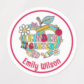Aanpasbare naamlabels voor kleuterschool labels (Design 1)