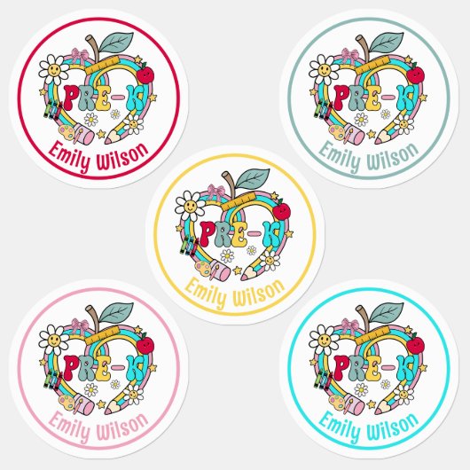 Aanpasbare naamlabels voor Pre-K Labels (Groep)