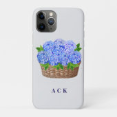 Aanpasbare Nantucket Hydrangea Bagage Label Case-Mate iPhone Case (Achterkant)