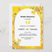 Aanpasbare Narcis Maart Geboortedatum Bloem Kaart (Voorkant)